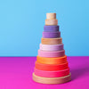 Grimm's Large Conical Tower Neon Pink | Conscious Craft